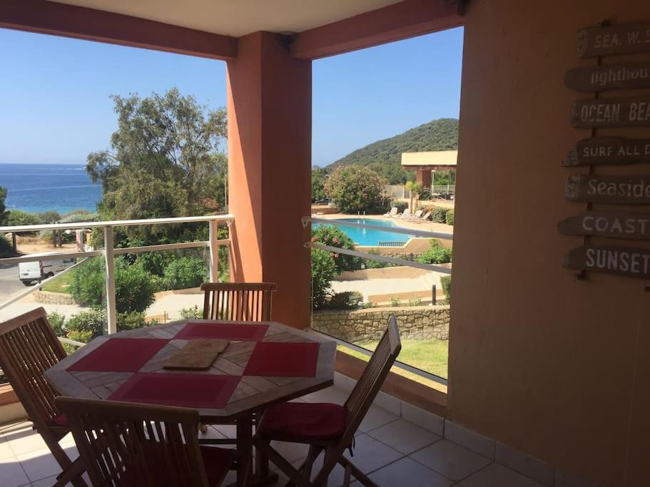 F2 Vue Mer Dans Residence Avec Piscine Аяччо Екстер'єр фото