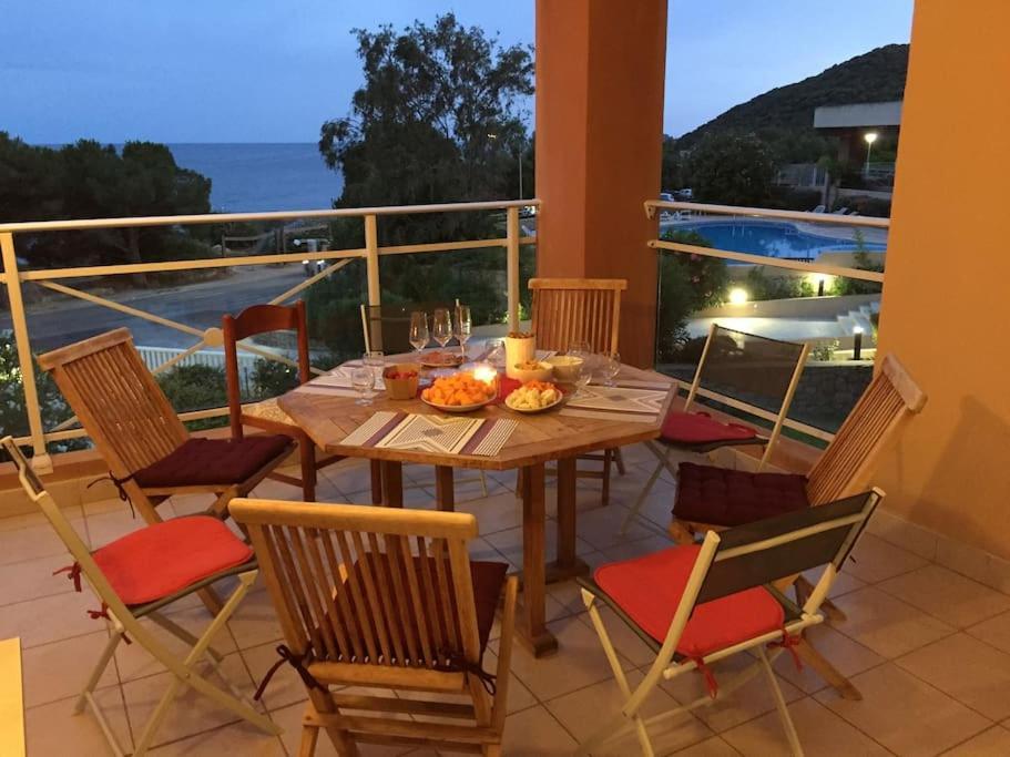 F2 Vue Mer Dans Residence Avec Piscine Аяччо Екстер'єр фото